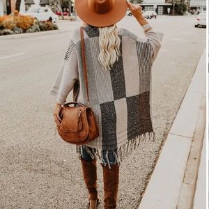 FRINGE COLORBLOCK CARDIGAN